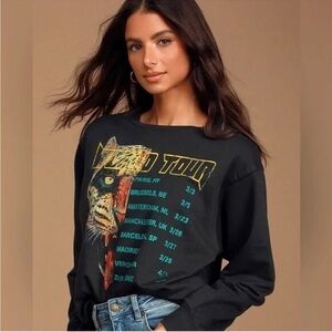 PRINCE PETER COLLECTION Tiger World Tour Cotton Crew Neck Sweatshirt Size Small